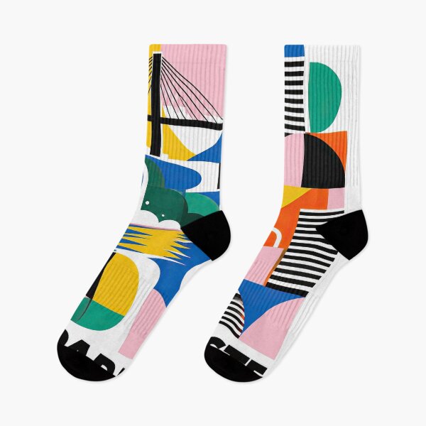 Item preview, Colorful geometric poster celebrating Ciudad del Este, Paraguay, designed and sold by ckybe.