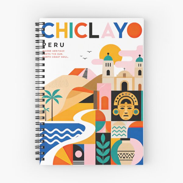 Item preview, Colorful geometric travel poster celebrating Peru with coastal designed and sold by ckybe.
