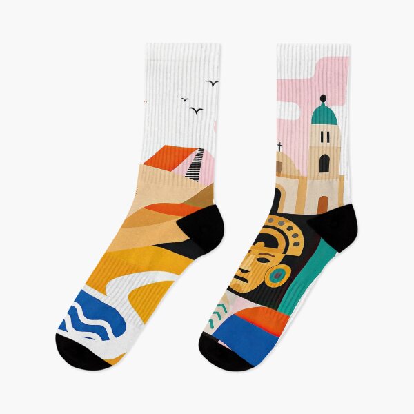 Item preview, Colorful geometric travel poster celebrating Peru with coastal designed and sold by ckybe.