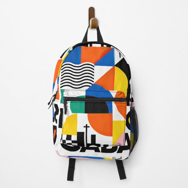 Item preview, Colorful geometric poster featuring abstract architecture, trees designed and sold by ckybe.