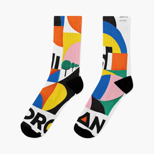 Item preview, Colorful geometric poster featuring abstract architecture, trees designed and sold by ckybe.