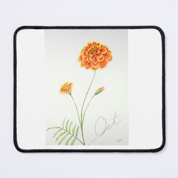 Item preview, Autumn - October Watercolor Flower 2.0 - Marigold: Devotion designed and sold by MiniRadiance.