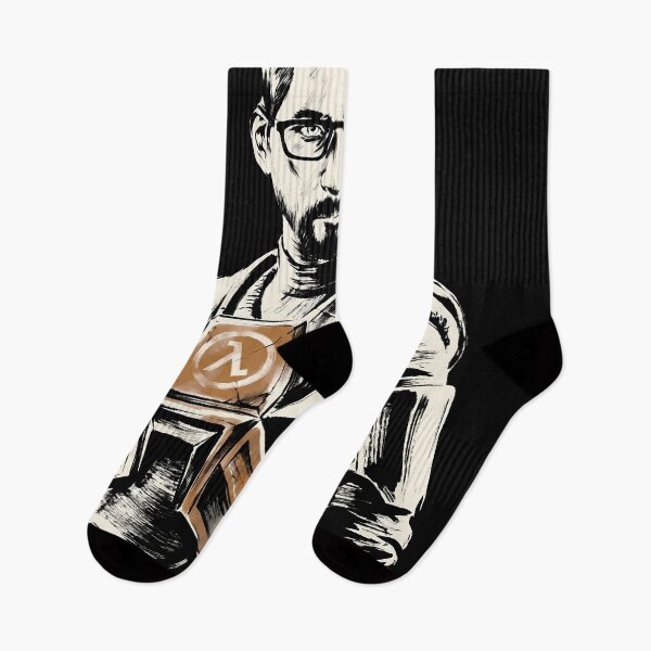 Item preview, Gordon Freeman Half-Life Sumi-e Gaming Graphic Tee designed and sold by Senpaiwaves.