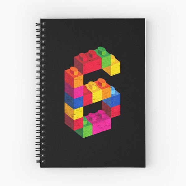 Item preview, Building Blocks Number Six Colorful Brick Art designed and sold by bonizem.