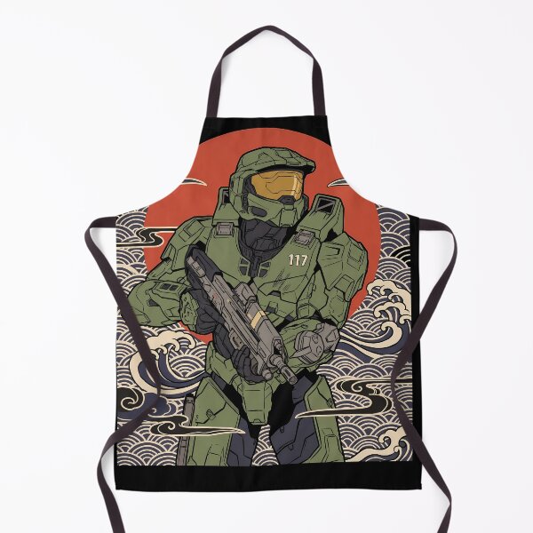 Item preview, Master Chief Halo Ukiyo-e Anime Gaming Streetwear Tee designed and sold by Senpaiwaves.