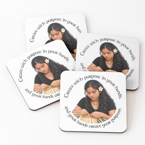 Item preview, Polynesian Purpose Proverb - Create with purpose in your hands | Pacific Art designed and sold by ShakaLife.org.