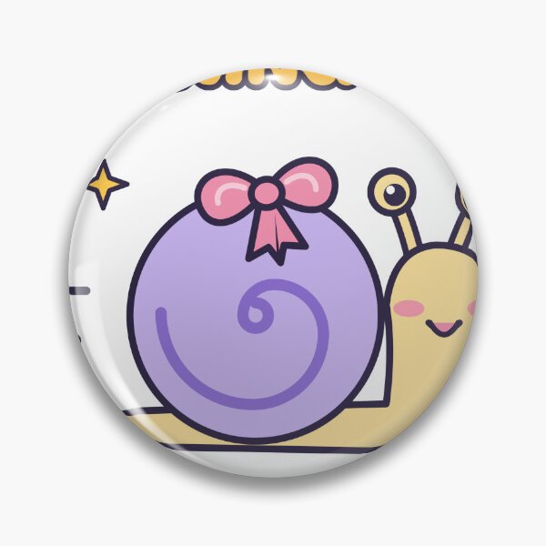 Item preview, Running Late But Cute - Kawaii Snail with Bow designed and sold by GmD08.