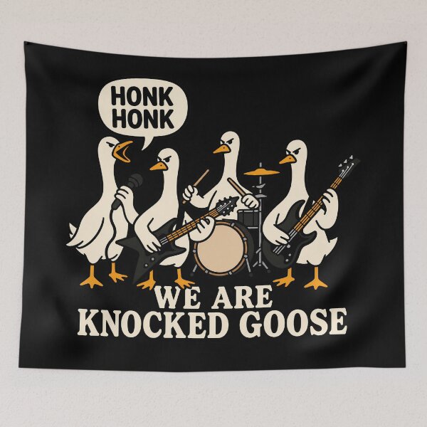 Item preview, Angry Goose Rock Band Logo designed and sold by Ribeiro-Art.