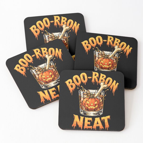 Item preview, Boo-rbon, Neat Funny Halloween Cocktail Bar Spooky Drinking designed and sold by leevekaArt.