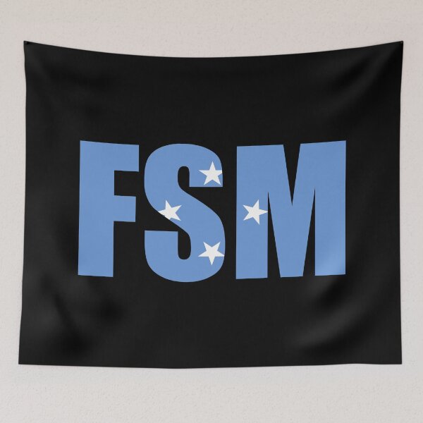 Item preview, Micronesia Flag Initials FM designed and sold by shitpostee.