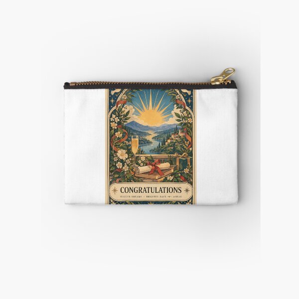Item preview, Congratulations Mountain Lake Achievement with Diploma, Champagne, Flowers and New Horizons Tarot designed and sold by Aryabek.