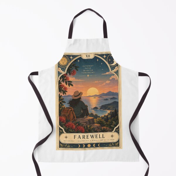 Item preview, Farewell New Horizons Sunset with Coastal Journey, Traveller and Pōhutukawa Tarot designed and sold by Aryabek.