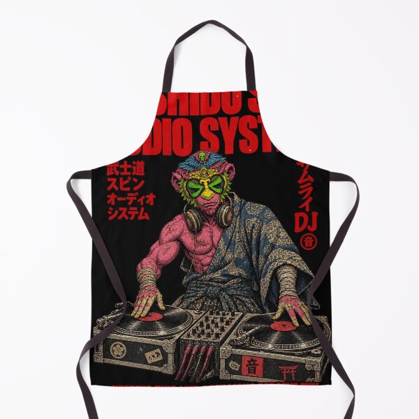 Item preview, Bushido Spin Audio System Monkey Samurai DJ - Japanese Samurai DJ Art designed and sold by BRTHRCNK01.