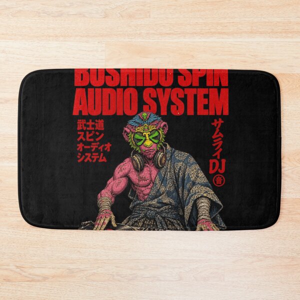 Item preview, Bushido Spin Audio System Monkey Samurai DJ - Japanese Samurai DJ Art designed and sold by BRTHRCNK01.