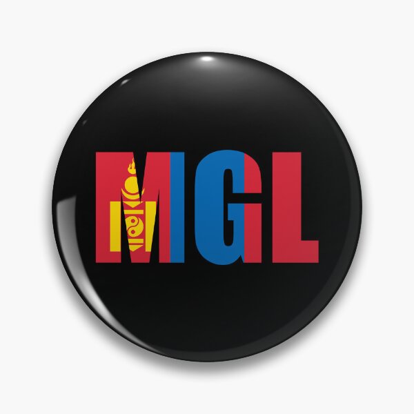 Item preview, Mongolia Flag Initials MN designed and sold by shitpostee.