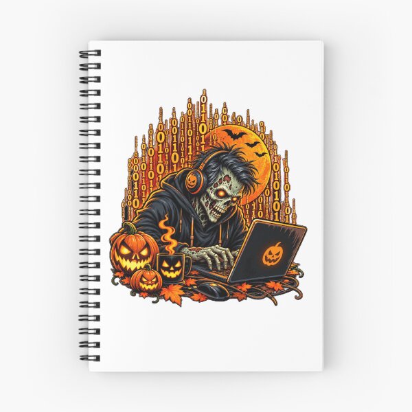 Item preview, Halloween Zombie Coder – Spooky Computer Hacker designed and sold by justforart91.