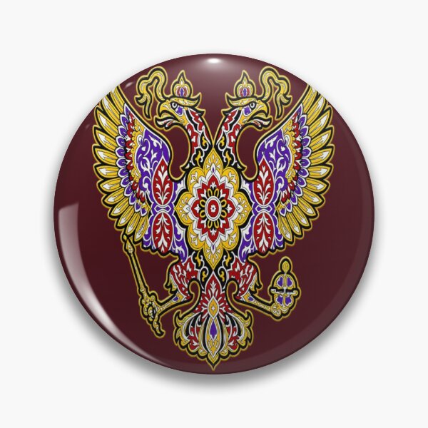 Item preview, Luxury Golden Imperial Crest Double Headed Eagle Pattern designed and sold by Breezes-of-Ida.
