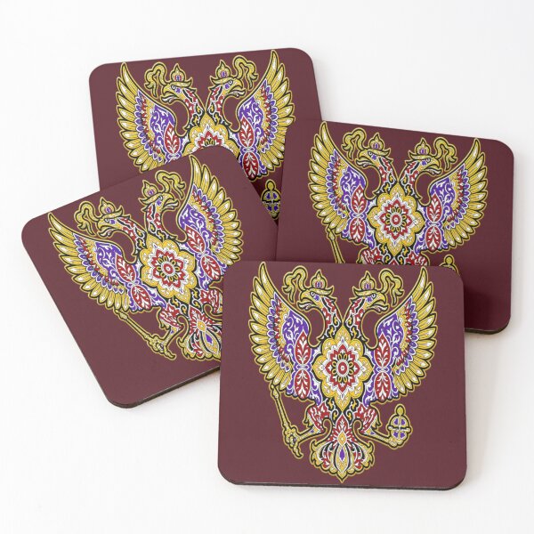 Item preview, Luxury Golden Imperial Crest Double Headed Eagle Pattern designed and sold by Breezes-of-Ida.