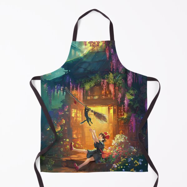 Item preview, cool Cute kawaii art girl [[kiki's]] go -%[ghiblis]%- flying aways  designed and sold by ceyart00.