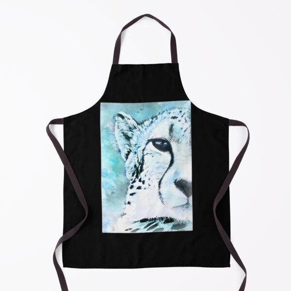 Item preview, Frosty Cheetah Art Design with Icy Blue and White Accents designed and sold by LagertaWorld.