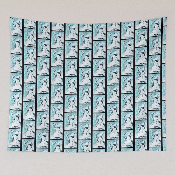 Item preview, Frosty Cheetah Art Design with Icy Blue and White Accents designed and sold by LagertaWorld.