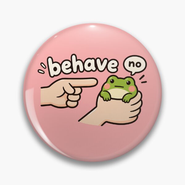 Item preview, Behave No Frog Sticker designed and sold by Ribeiro-Art.