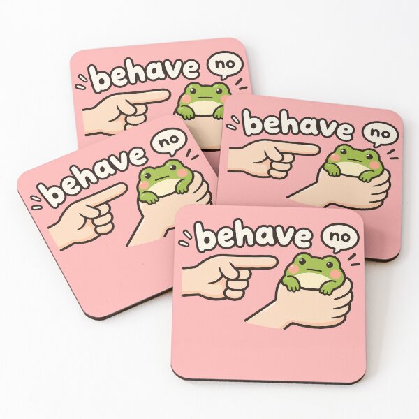 Item preview, Behave No Frog Sticker designed and sold by Ribeiro-Art.