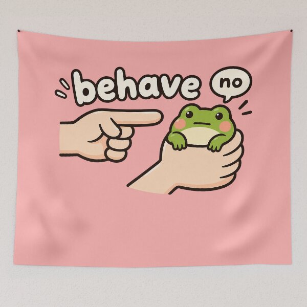 Item preview, Behave No Frog Sticker designed and sold by Ribeiro-Art.