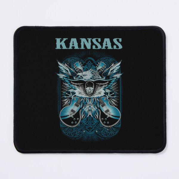 Item preview, Kansas Progressive Rock Blue Winged Fantasy Emblem designed and sold by JuniorGoyett.