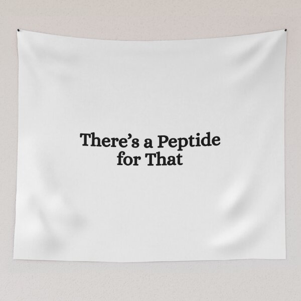 Item preview, There’s a Peptide for That – Funny Science & Fitness Humor designed and sold by Dondonmart.