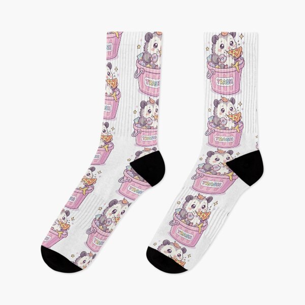 Item preview, Kawaii Cute Opossum Eating Trash Snacks Design designed and sold by Arc2020.