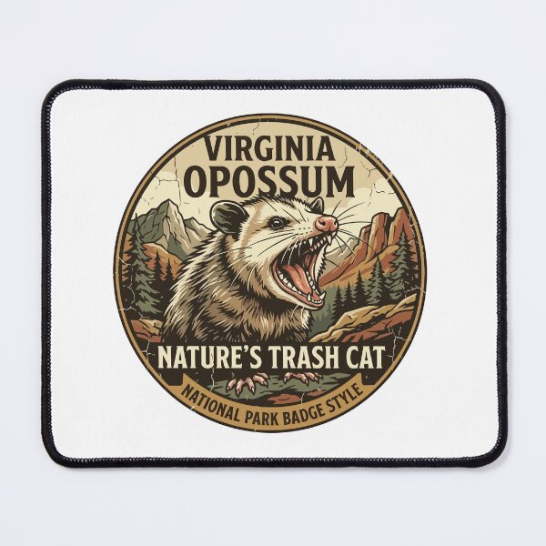 Item preview, Vintage Camping Opossum Screaming Internally Quote designed and sold by Arc2020.