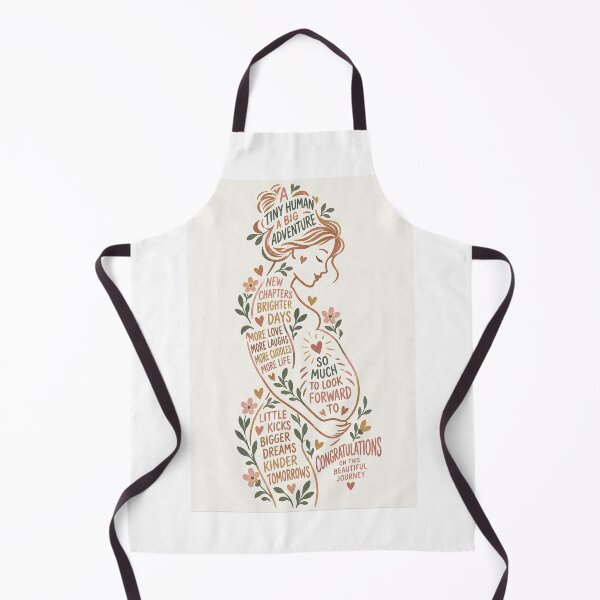 Item preview, Tiny Human Big Adventure Pregnancy and New Chapter Celebration Congratulations Typography designed and sold by Aryabek.