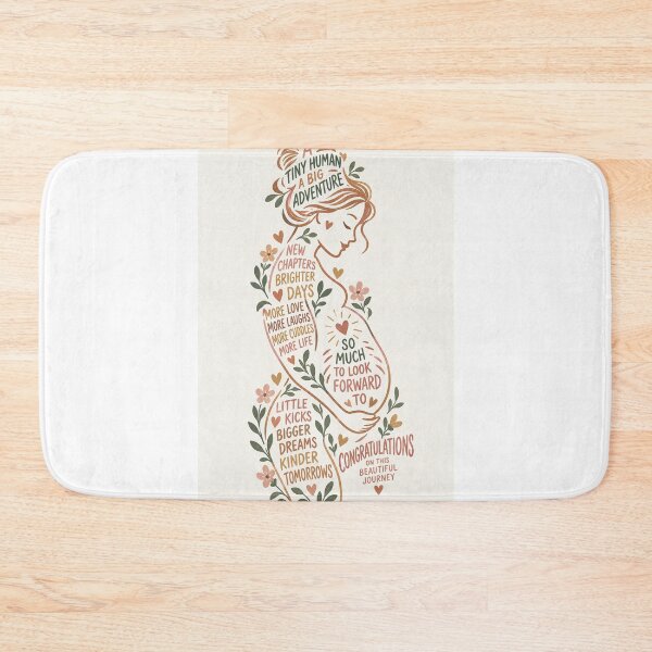 Item preview, Tiny Human Big Adventure Pregnancy and New Chapter Celebration Congratulations Typography designed and sold by Aryabek.