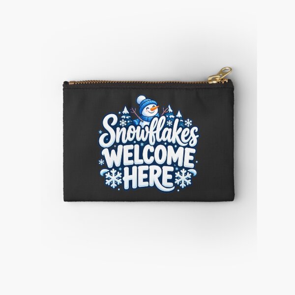 Item preview, Snowflakes Welcome Here Cozy Winter Seasonal Design designed and sold by DirtSquirrel.