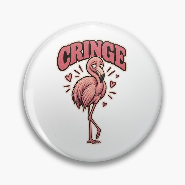 Item preview, Absolute Cringe – Awkward Pink Flamingo Slang designed and sold by SimonasPeace.