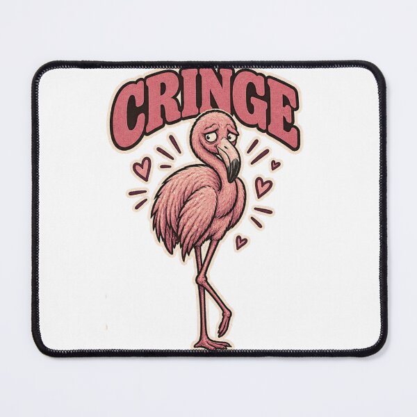 Item preview, Absolute Cringe – Awkward Pink Flamingo Slang designed and sold by SimonasPeace.