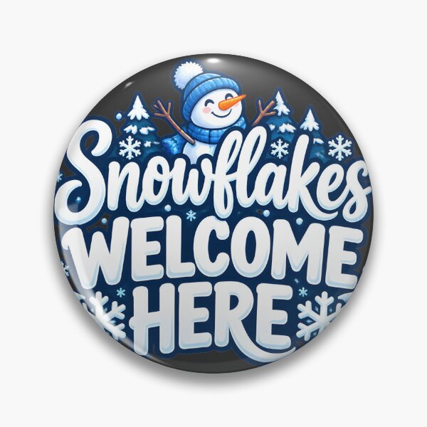Item preview, Snowflakes Welcome Here Cozy Winter Seasonal Design designed and sold by DirtSquirrel.