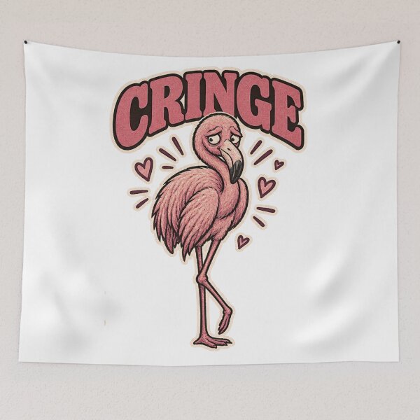 Item preview, Absolute Cringe – Awkward Pink Flamingo Slang designed and sold by SimonasPeace.