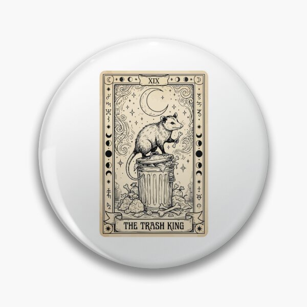 Item preview, Mystical Tarot Card Opossum Chaos Energy Aesthetic designed and sold by Arc2020.