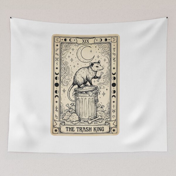 Item preview, Mystical Tarot Card Opossum Chaos Energy Aesthetic designed and sold by Arc2020.