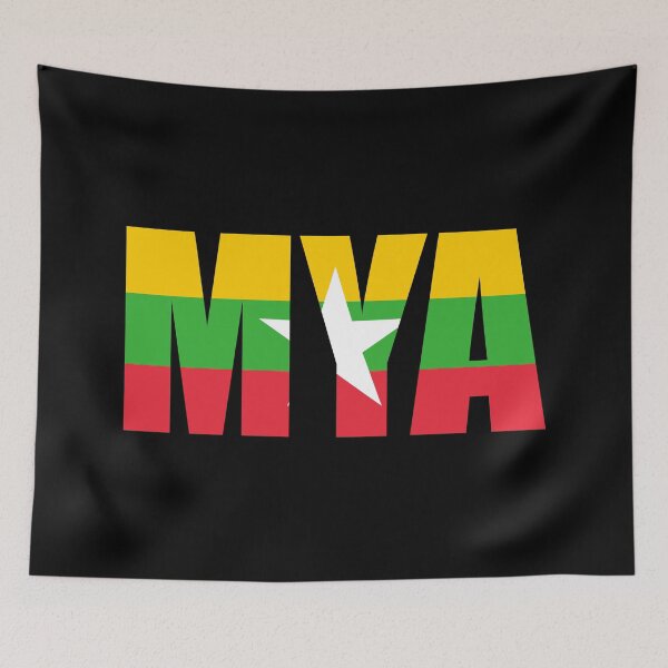 Item preview, Myanmar Flag Initials MM designed and sold by shitpostee.