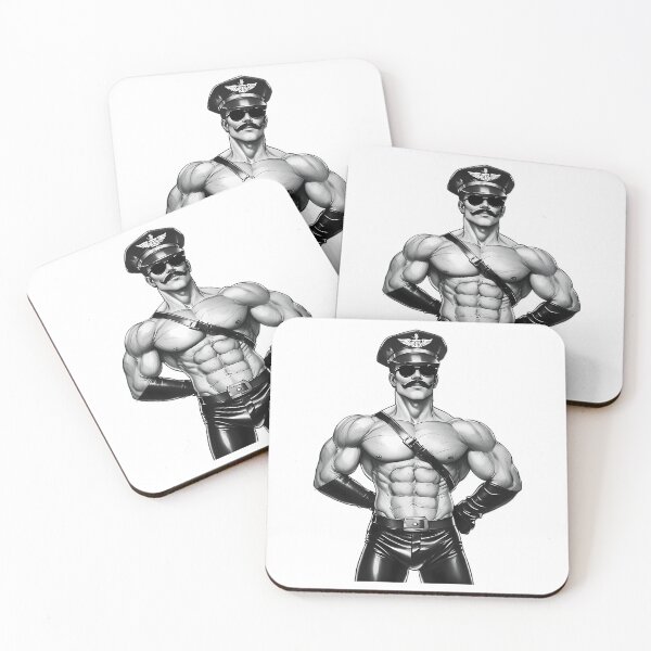Item preview, Gay Leather Uniform Daddy Tom Of Finland Tribute Berlin German Pride Graphic Design designed and sold by reillymar-quar.