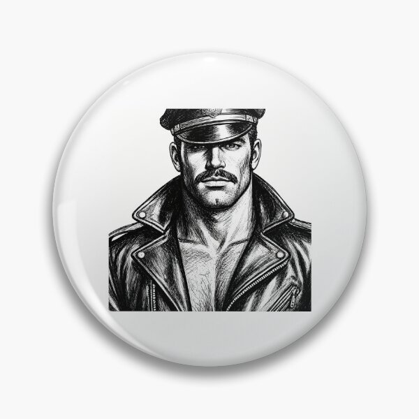 Item preview, Gay Leather Biker Heat Berlin Bar Art Design designed and sold by reillymar-quar.