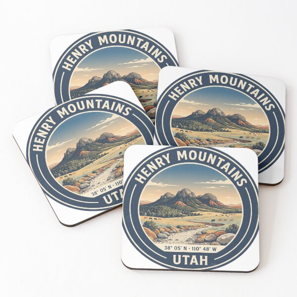 Item preview, Henry Mountains Utah Vintage Hiking Badge designed and sold by mnkyride.