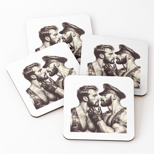 Item preview, Leather Daddies 'Come Here' Berlin Gay Leder Pride Graphic Design designed and sold by reillymar-quar.