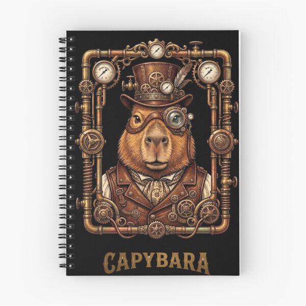 Item preview, Steampunk Capybara Victorian Gentleman Mechanical Industrial Character Design designed and sold by BeaBuzz.