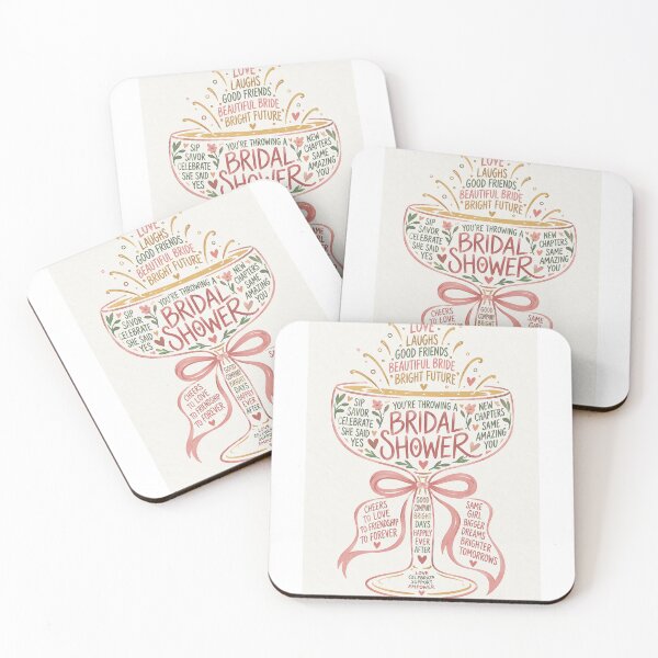 Item preview, Bridal Shower Celebration for a Beautiful Bride and Bright Future Typography designed and sold by StampMyPassport.
