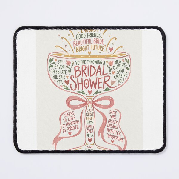 Item preview, Bridal Shower Celebration for a Beautiful Bride and Bright Future Typography designed and sold by StampMyPassport.
