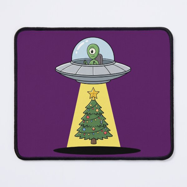 Item preview, UFO Alien Christmas Tree Abduction Pop Art designed and sold by Rare By Hero.